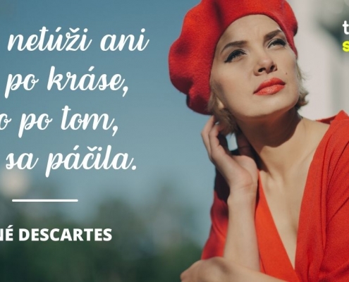 Žena netúži ani tak po kráse, ako po tom, aby sa páčila