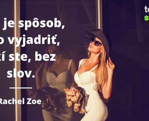 Štýl je spôsob, ako vydriť akí sme, bez slov