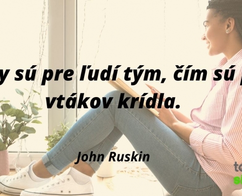 Knihy sú pre ľudí tým, čím sú pre vtákov krídla