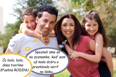 Šťastná rodina na výlete