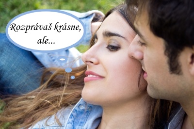 Zamilovaná dvojica na lúke