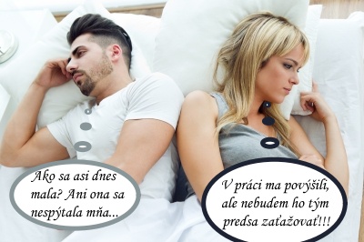 Muž a žena v posteli