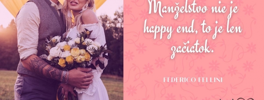 Manželstvo nie je happy end, to je len začiatok