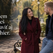 Ako zbaliť chlapa prirodzene a bez hier – redakčný citát Žena iniciuje príjemný rozhovor v parku. Citát: Záujem môžeš prejaviť aj bez hier.