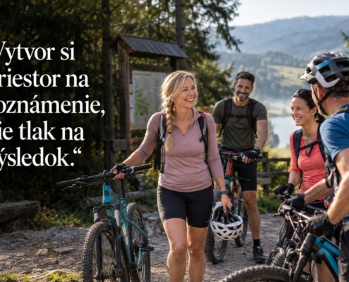 Nové kontakty pri spoločnej voľnočasovej aktivite. Citát: Vytvor si priestor na zoznámenie, nie tlak na výsledok.