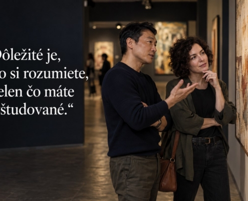 Dvojica pri spoločnom objavovaní galérie. Citát: Dôležité je, ako si rozumiete, nielen čo máte vyštudované.